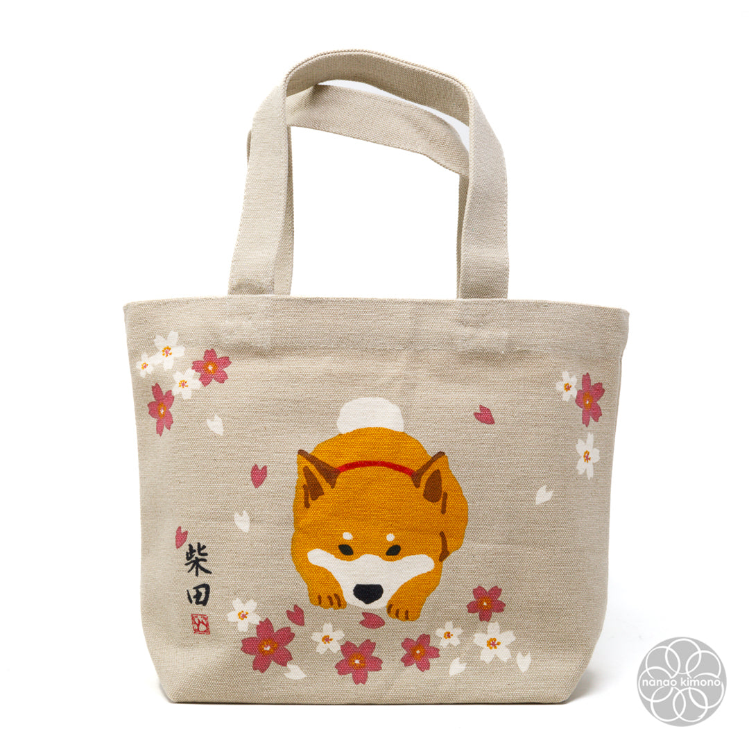 Tote Bag S - Shiba Cherry Blossoms