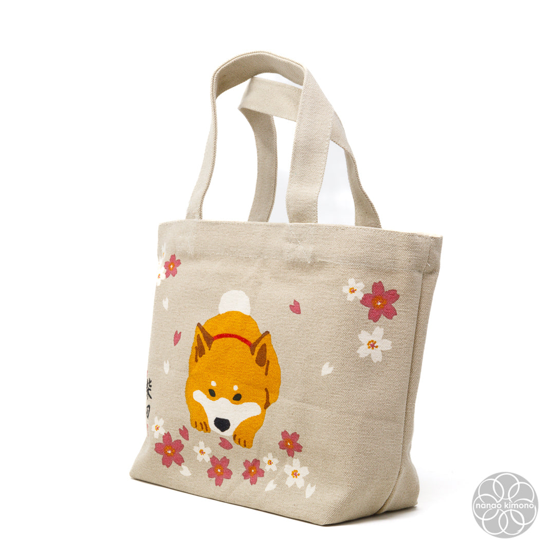 Tote Bag S - Shiba Cherry Blossoms