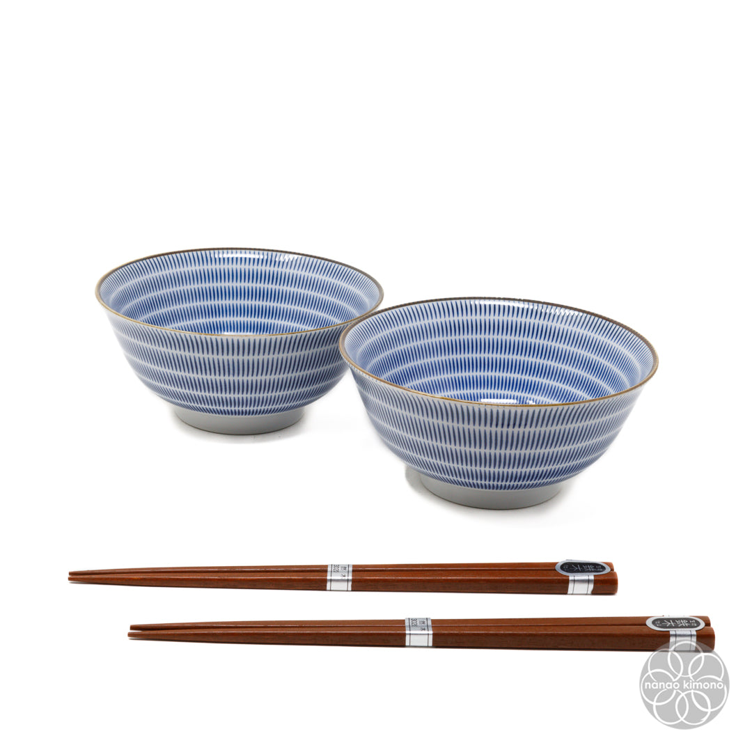 Bowls - Tochiri Blue(Set of 2)