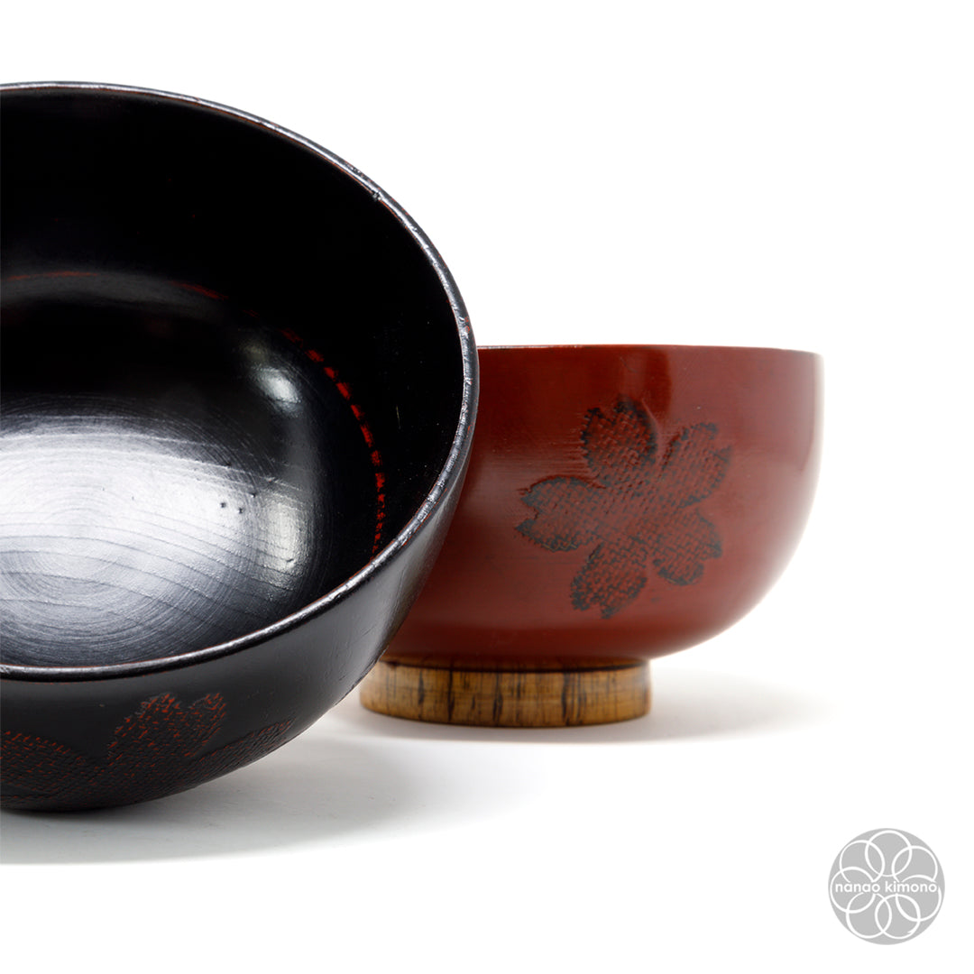 Miso Soup Bowl - Sakura Black