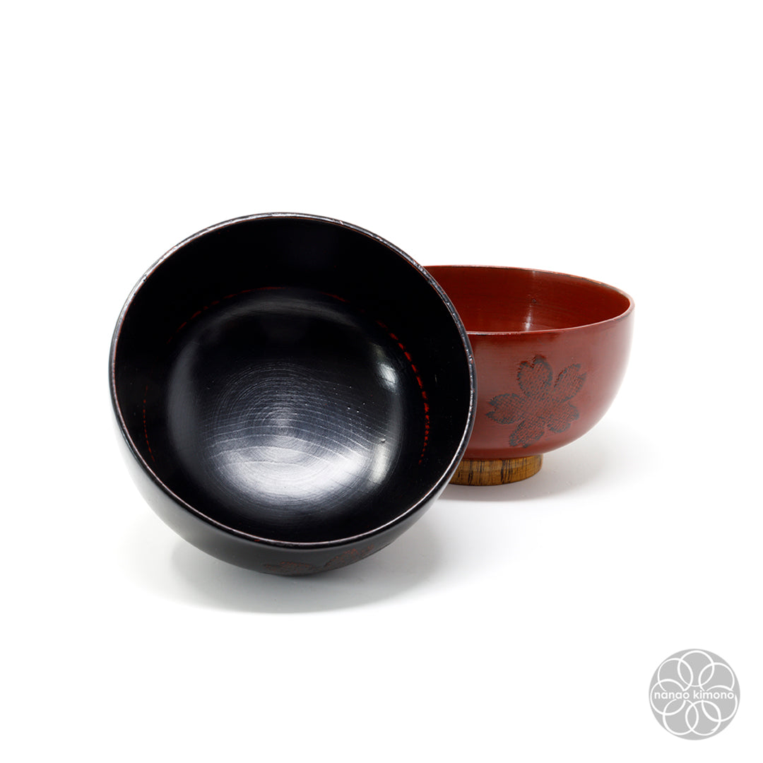 Miso Soup Bowl - Sakura Black