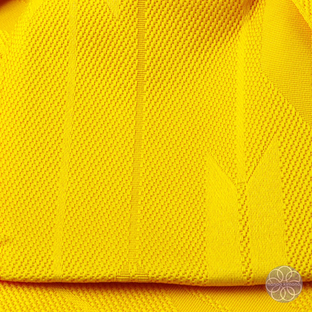 Women's Pre-tied Obi - Yagasuri Yellow