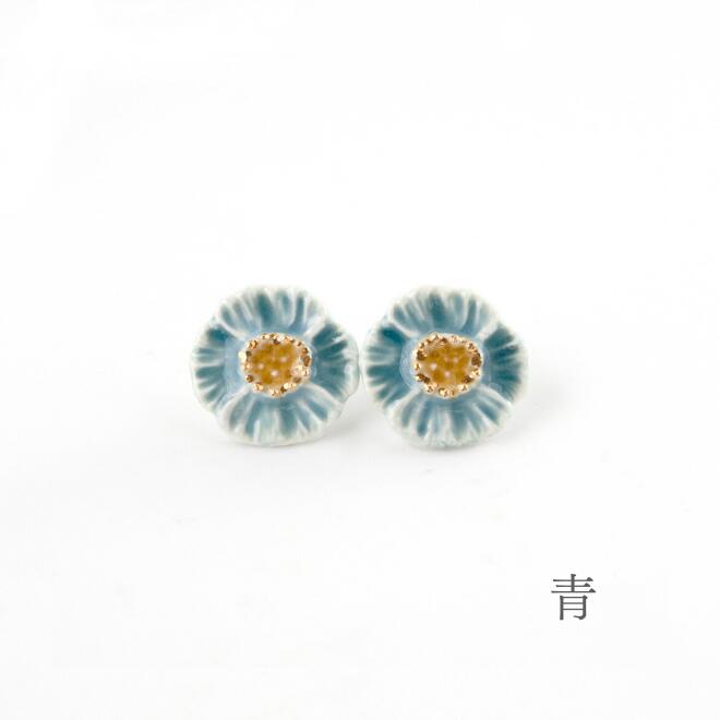 Pierced Earrings - Yuuka Blue