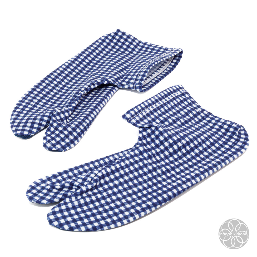 Tabi Socks - Checkered Blue