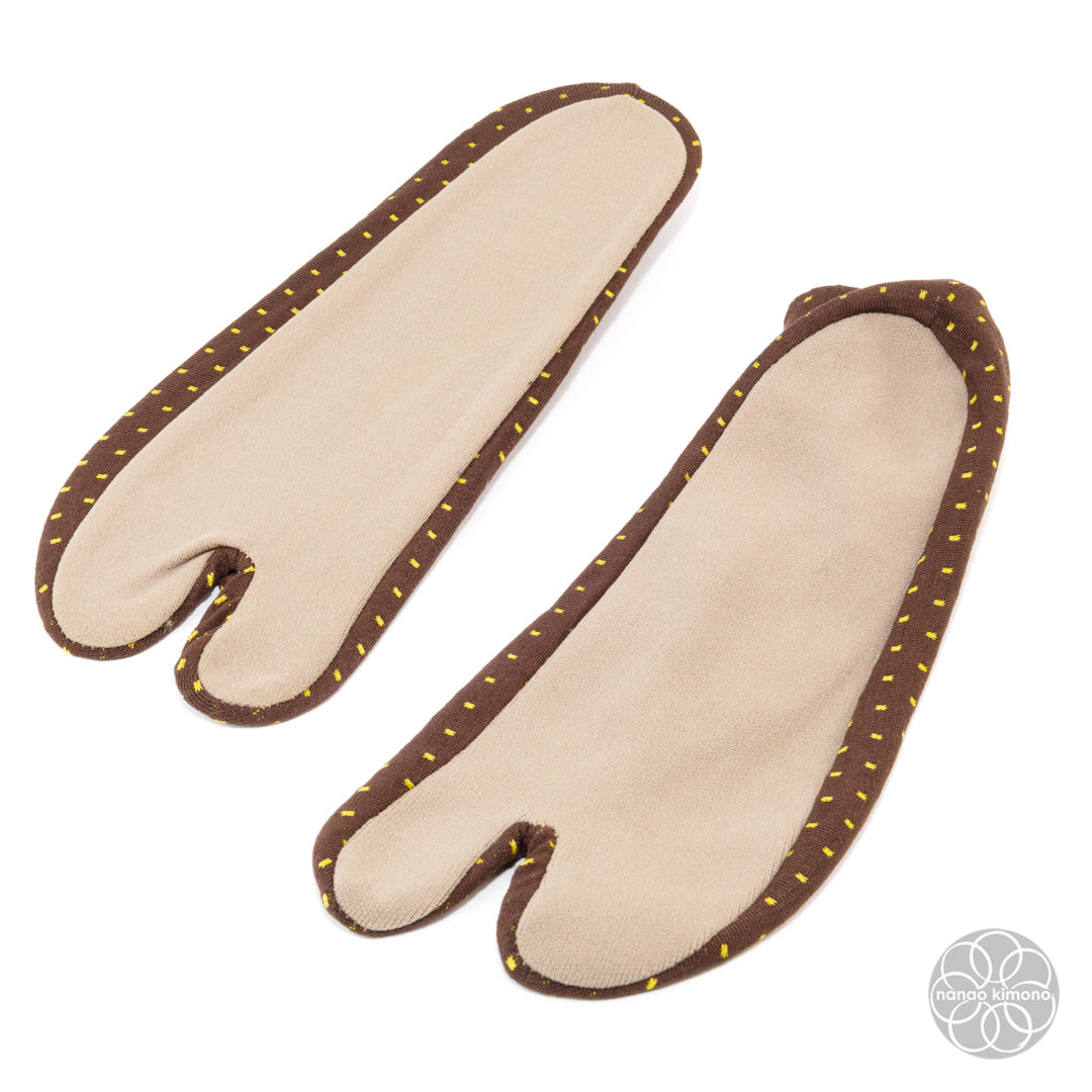 Tabi Socks - Brown Polkadots