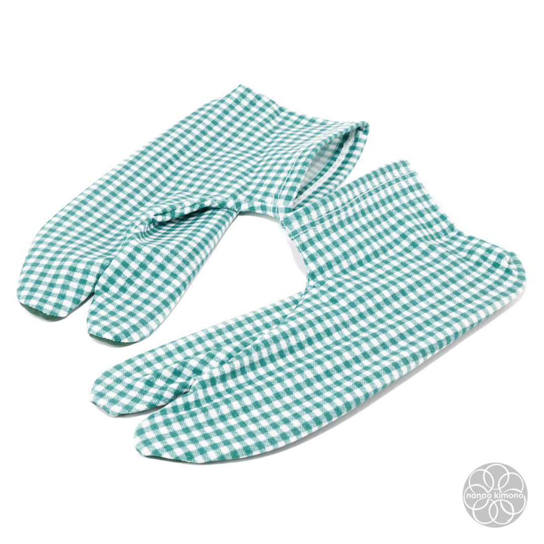 Tabi Socks - Checkered Green