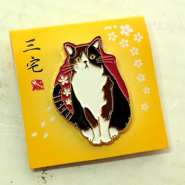 Pin Badge - Sakura Mike Cat