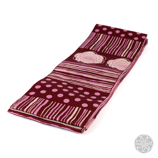 Women's Kimono Obi - Pink & Red