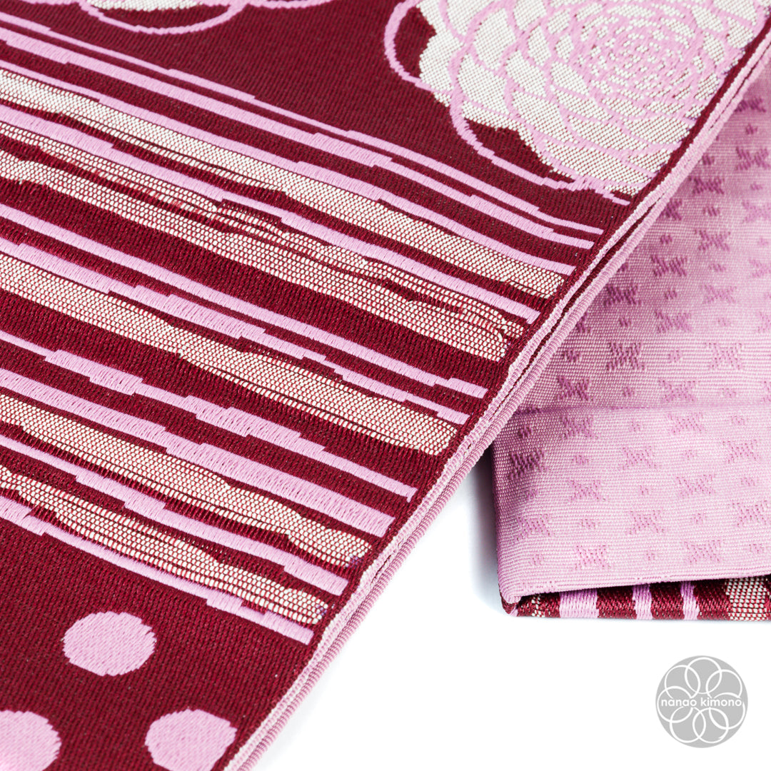 Women's Kimono Obi - Pink & Red