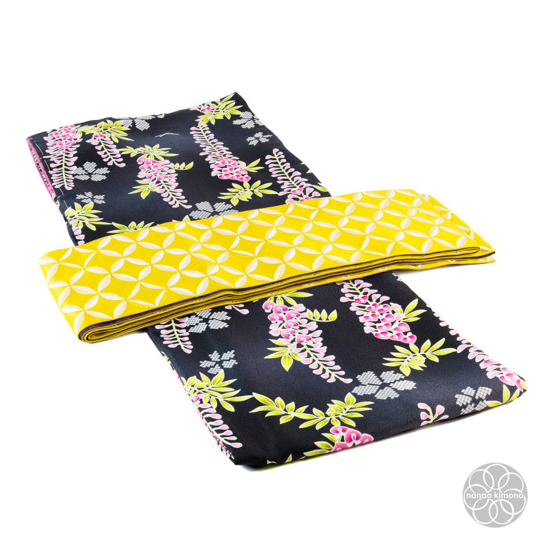 Women's Kimono Obi - Shippo Reversible