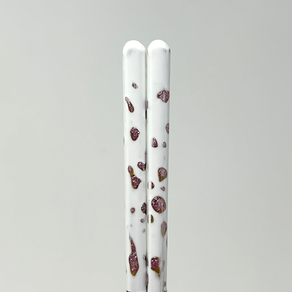 Chopsticks - Gyokusetsu White Red