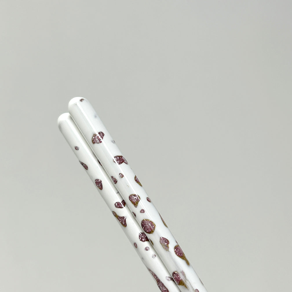 Chopsticks - Gyokusetsu White Red