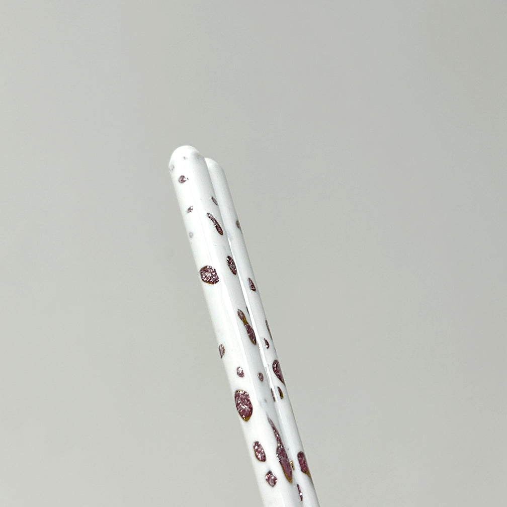 Chopsticks - Gyokusetsu White Red