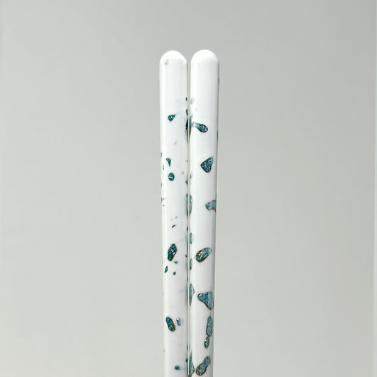 Chopsticks - Gyokusetsu White Blue