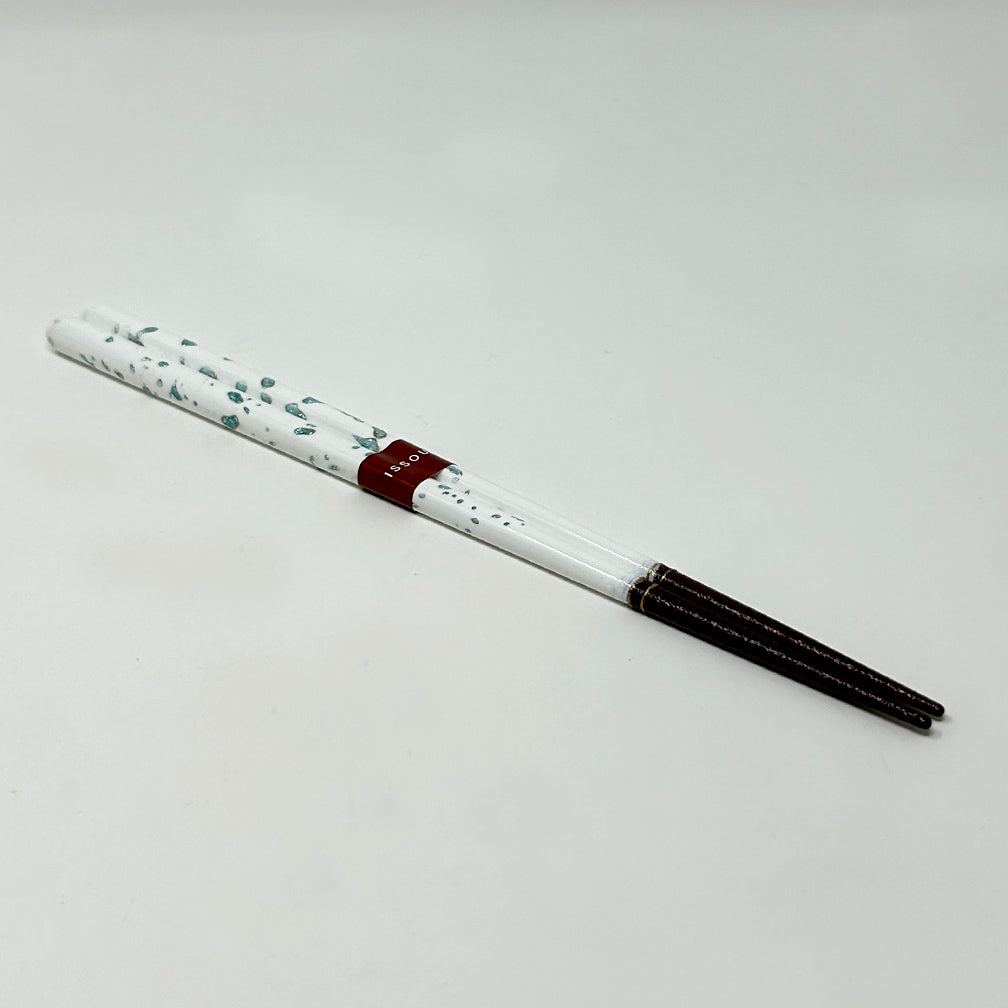 Chopsticks - Gyokusetsu White Blue