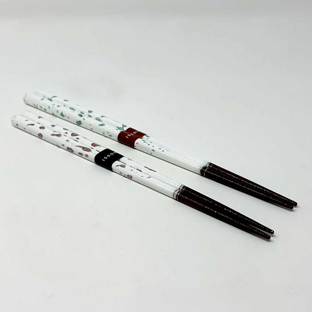 Chopsticks - Gyokusetsu White Red