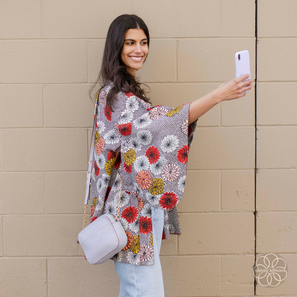 Vintage Haori Kimono - Jumoku Shibori (Tie-dye)