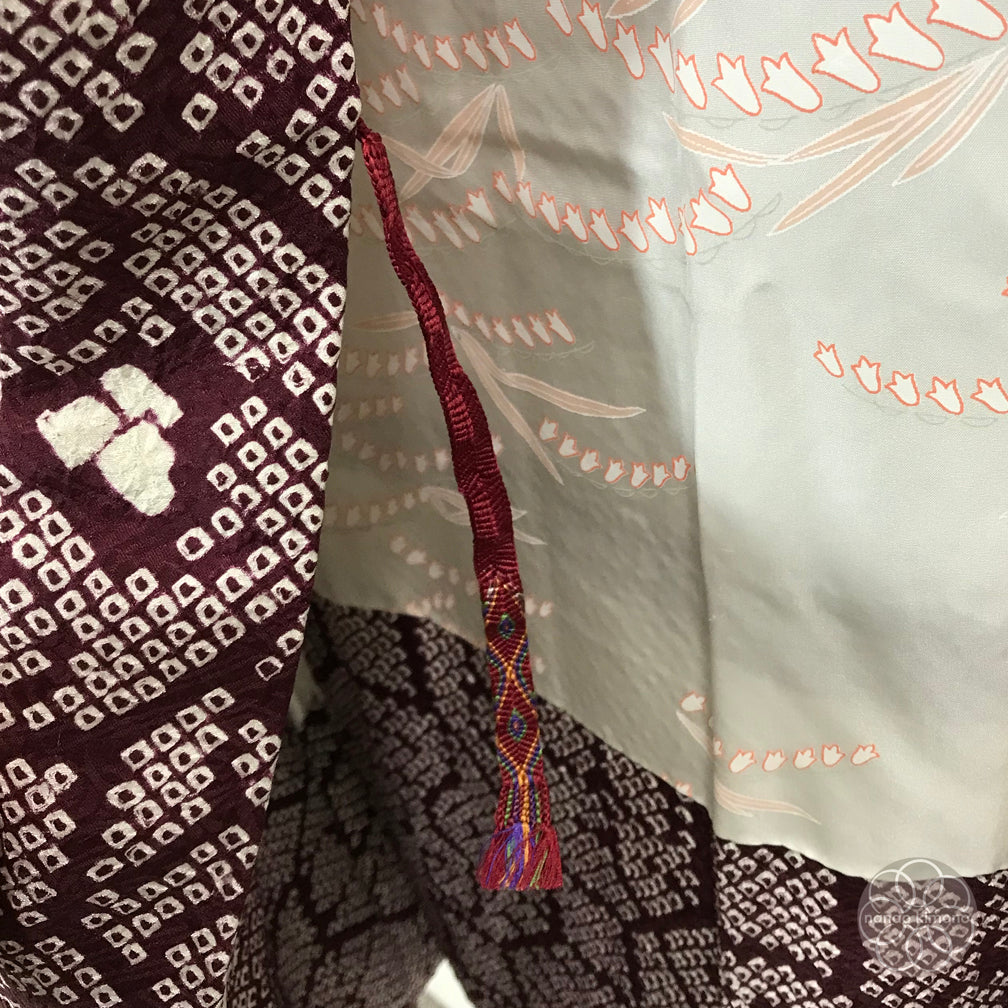 Vintage Haori Kimono - Hanashokkou Shibori (Tie-dye)