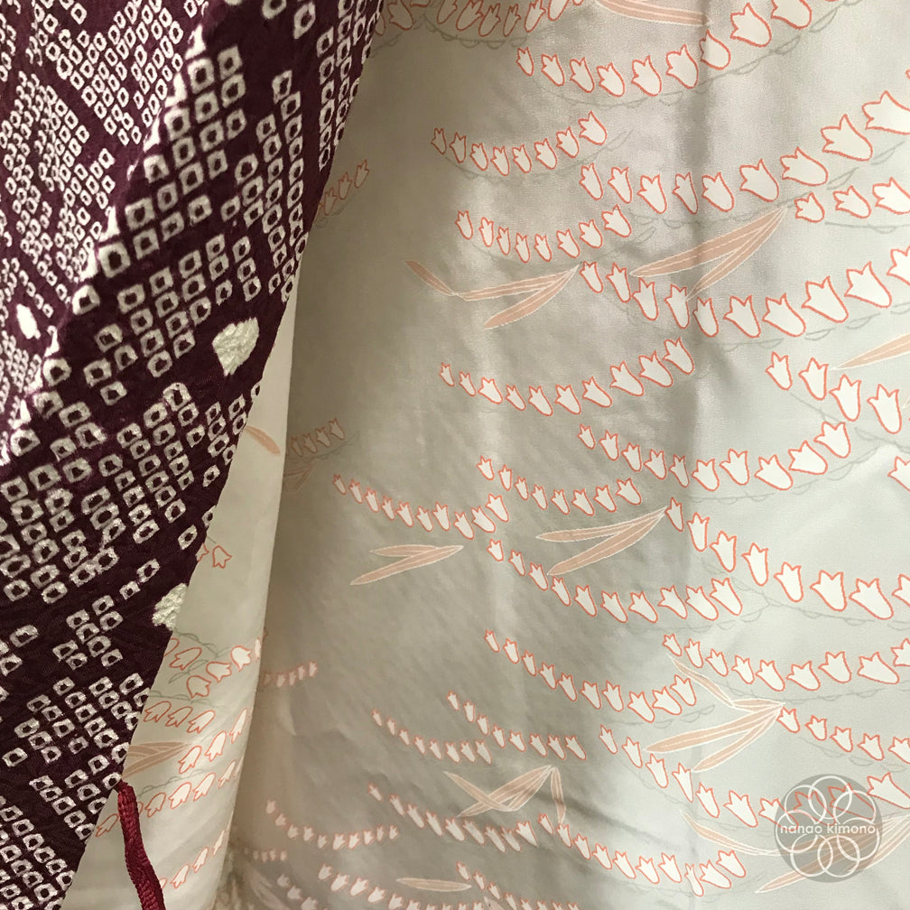 Vintage Haori Kimono - Hanashokkou Shibori (Tie-dye)