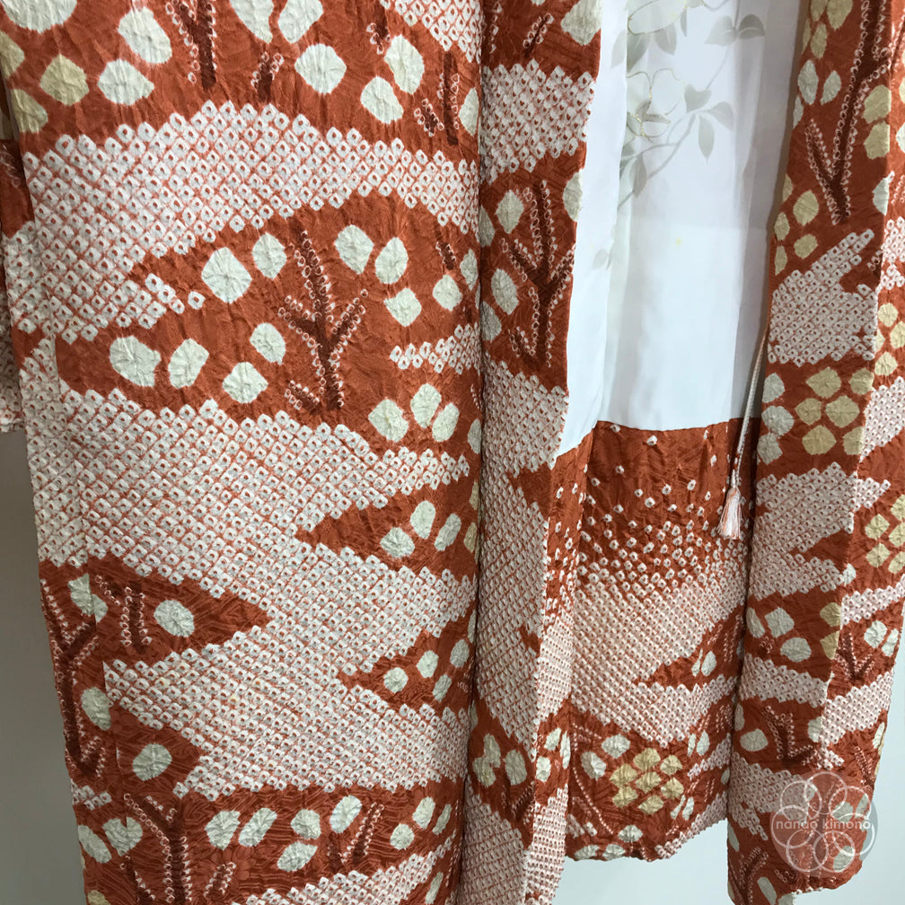 Vintage Haori Kimono - Jumoku Shibori (Tie-dye)