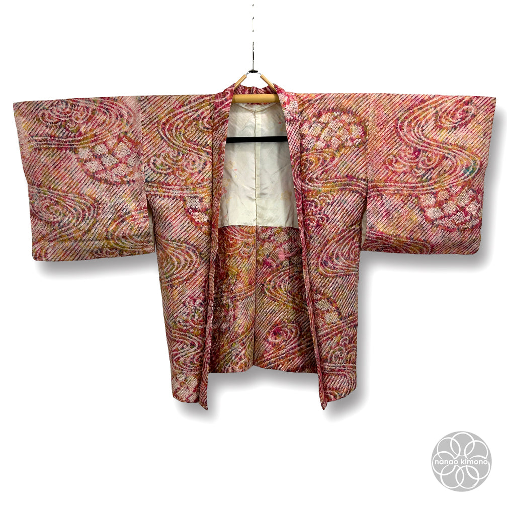 Vintage Haori Kimono - Ryusuiha Shibori (Tie-dye)