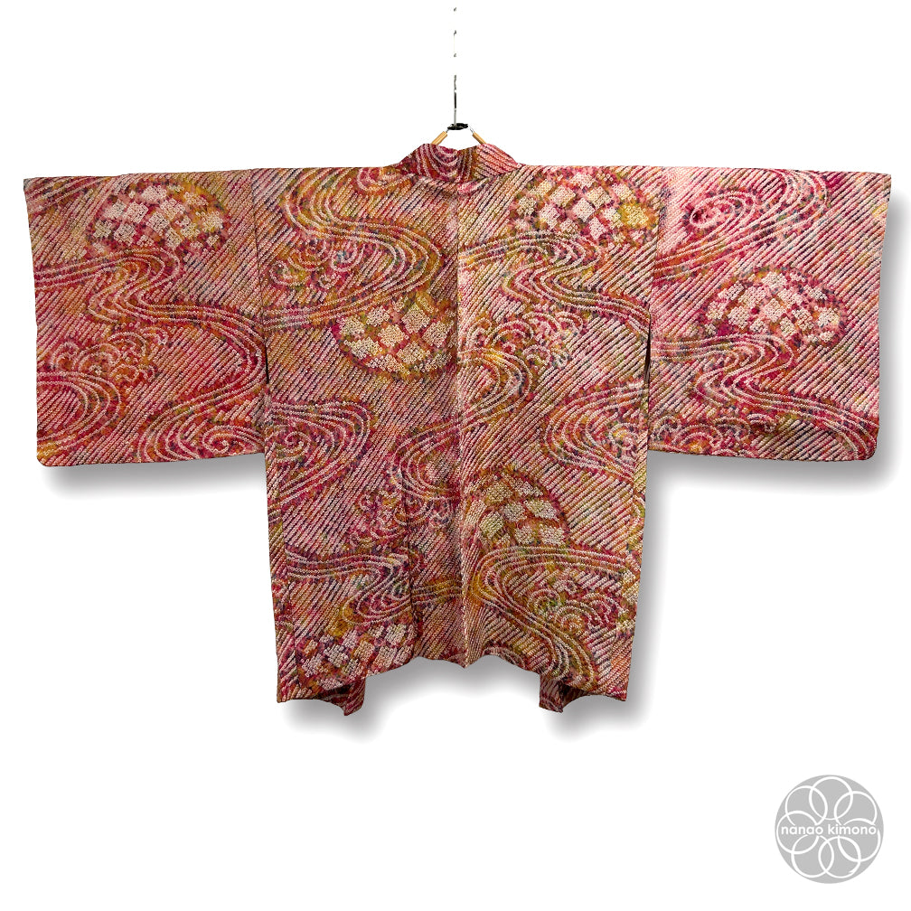 Vintage Haori Kimono - Ryusuiha Shibori (Tie-dye)