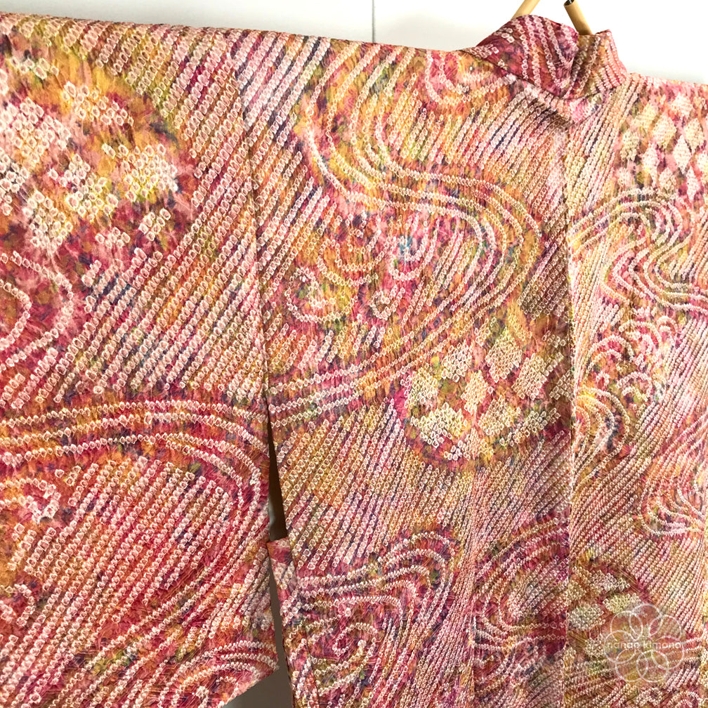 Vintage Haori Kimono - Ryusuiha Shibori (Tie-dye)