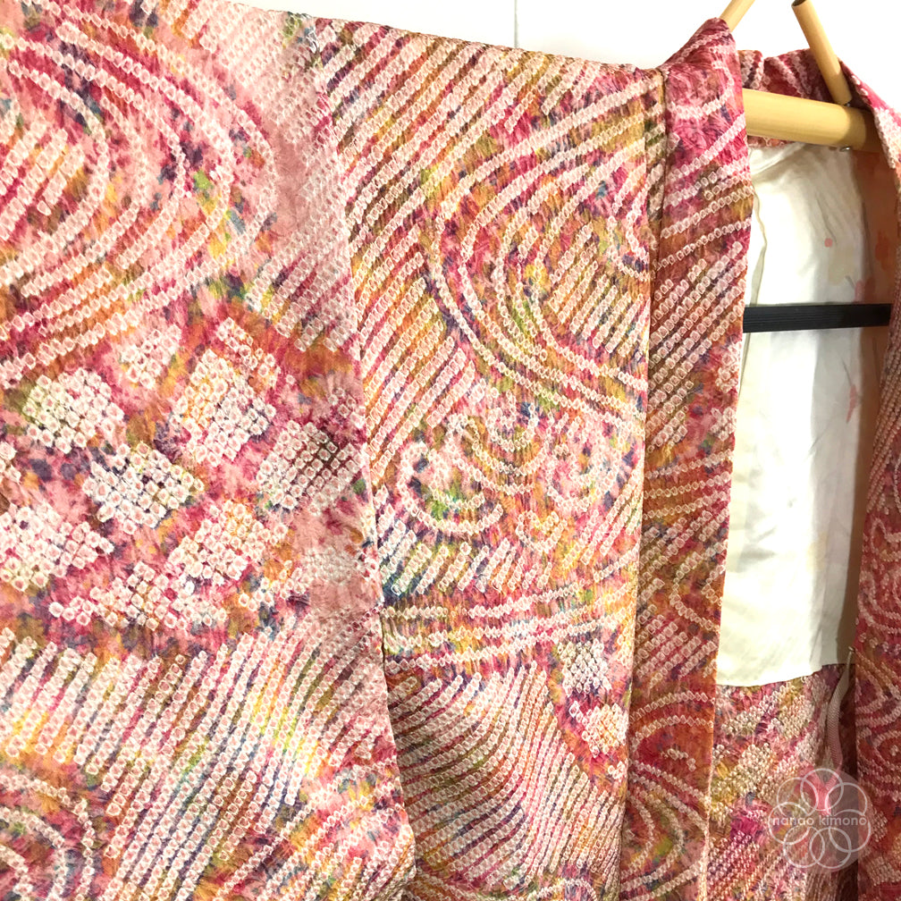 Vintage Haori Kimono - Ryusuiha Shibori (Tie-dye)