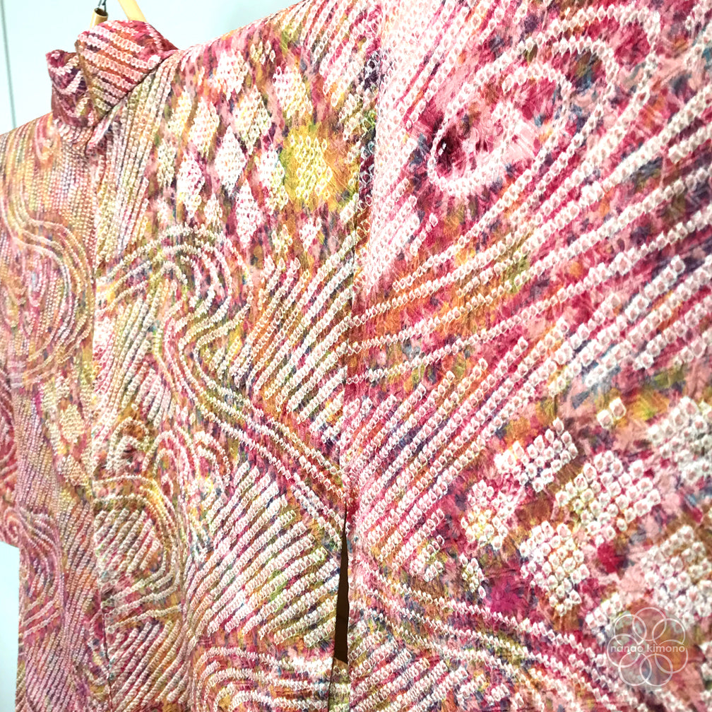 Vintage Haori Kimono - Ryusuiha Shibori (Tie-dye)