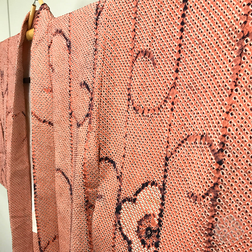 Vintage Haori Kimono - Hanakarakusa Shibori (Tie-dye)