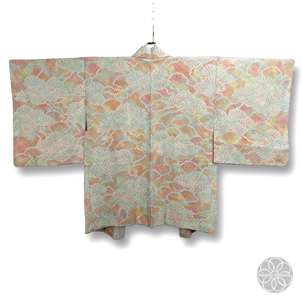 Vintage Haori Kimono - Matsu Seigaiha Shibori (Tie-dye)