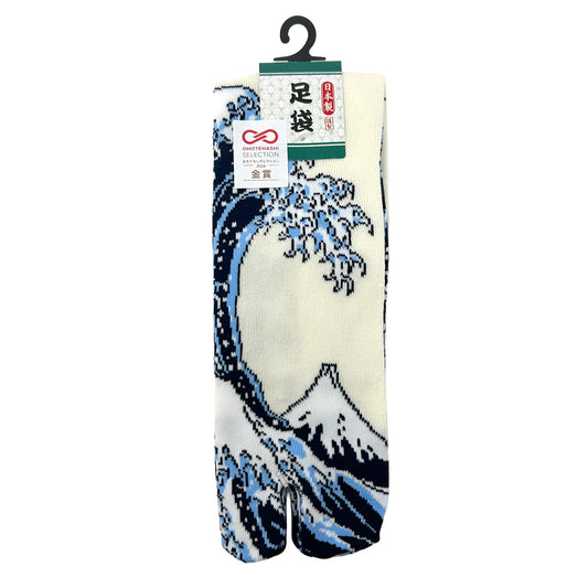 Tabi Socks - Great Wave White