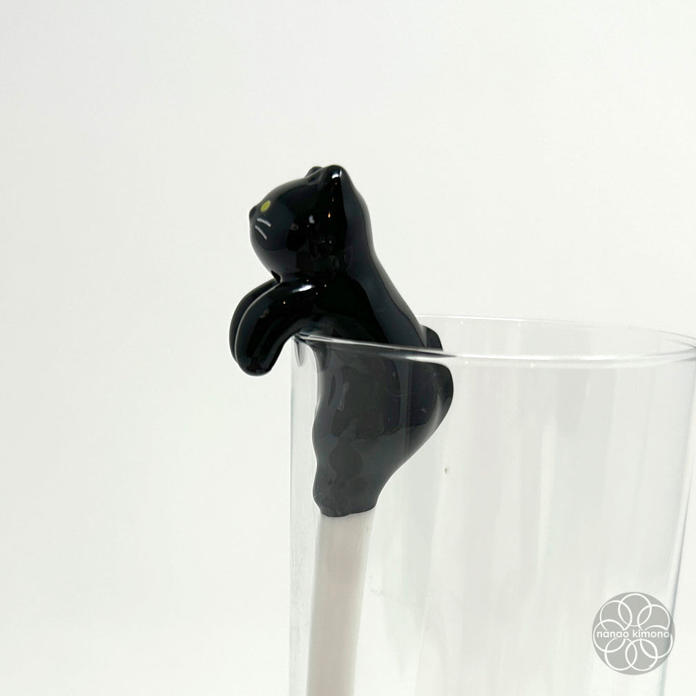 Ceramic Spoon - Black Cat