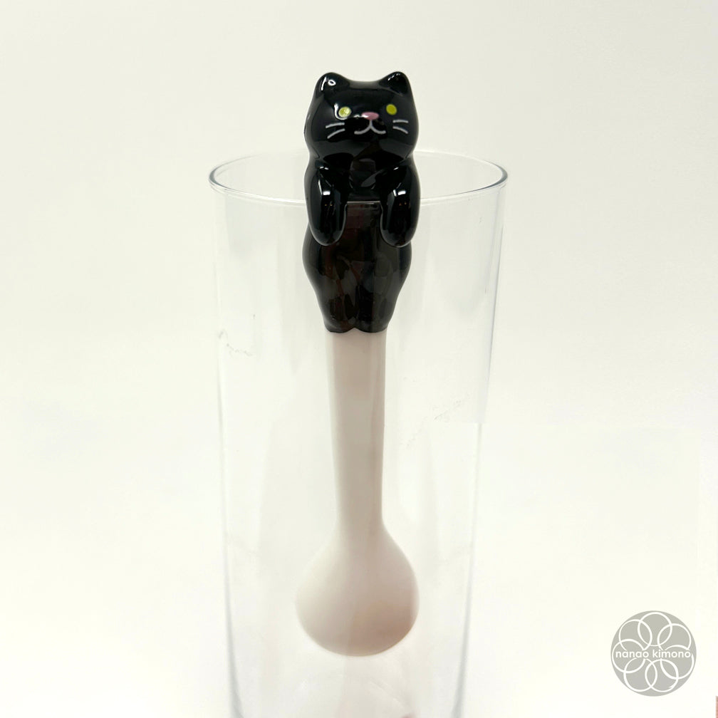 Ceramic Spoon - Black Cat