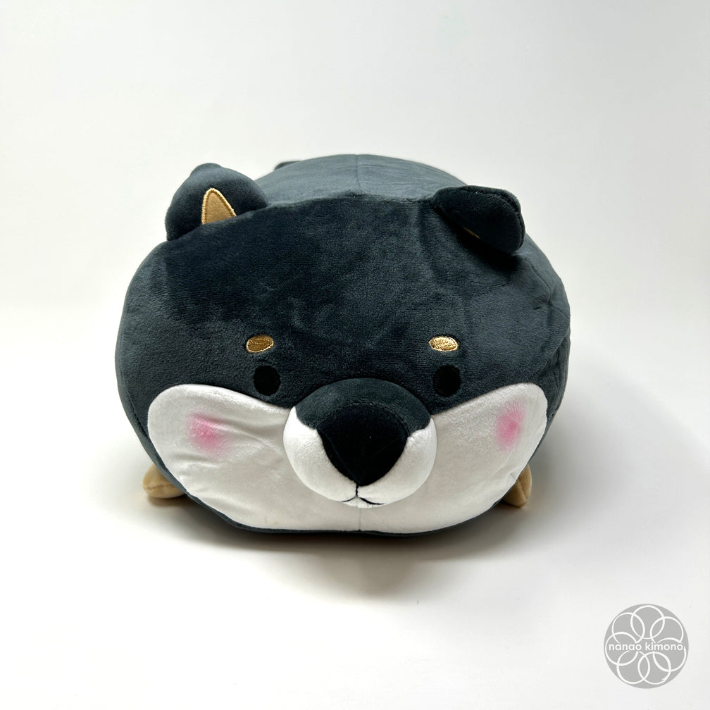 Puffy Stuffed Black Shiba