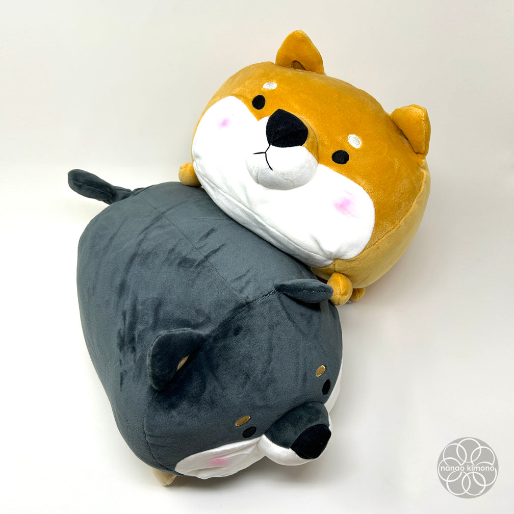 Puffy Stuffed Black Shiba