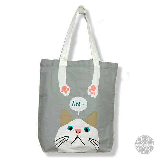 Tote Bag A4 - Cat Grey "Nya"