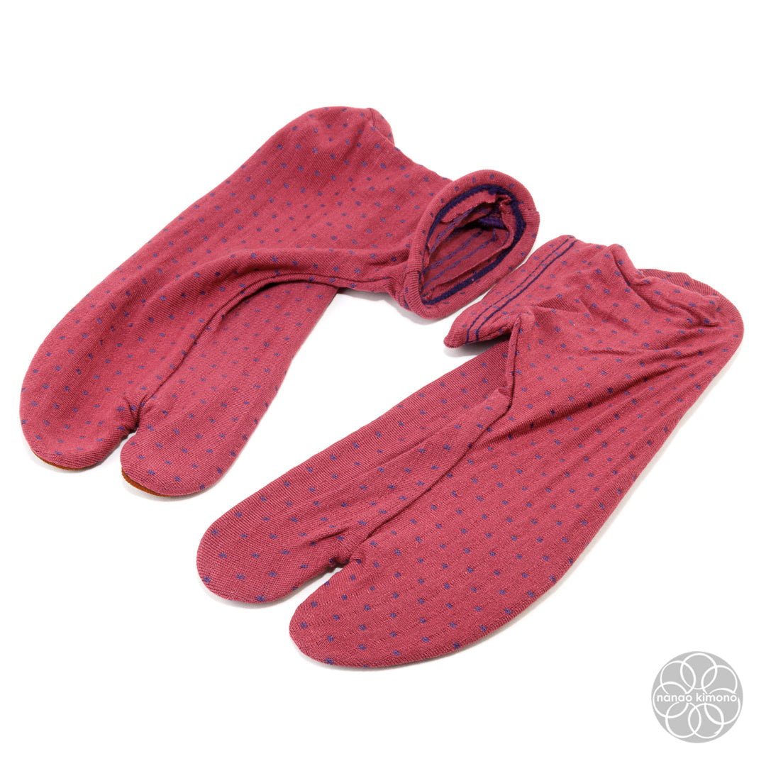 Tabi Socks - Purple Polkadots