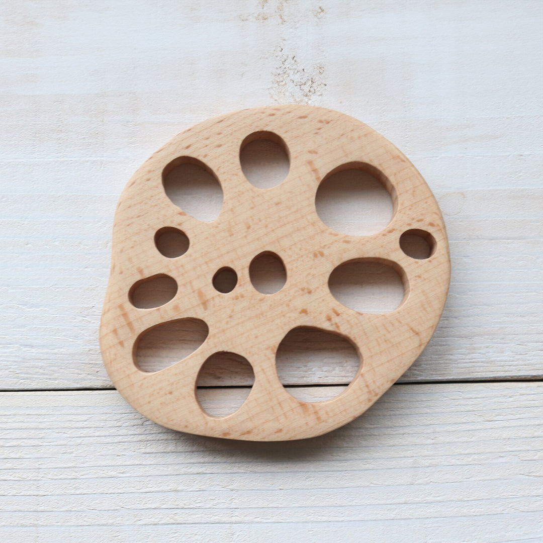 Coaster - Wooden Lotus Root