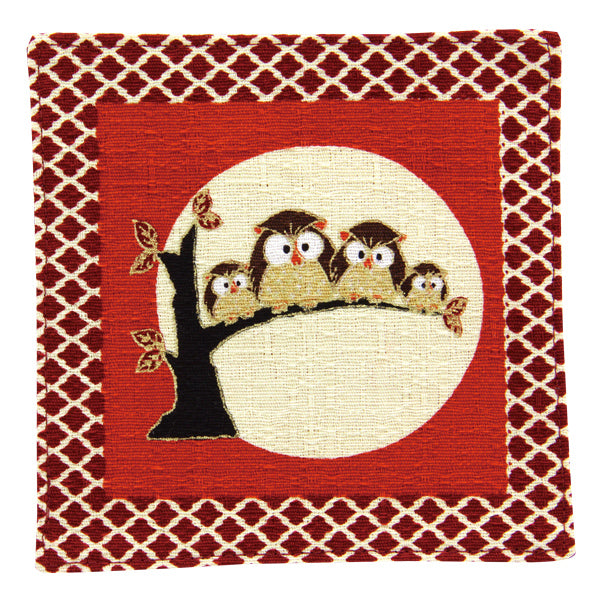 Coaster - Owl Red