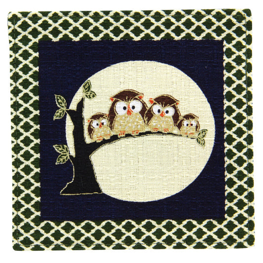Coaster - Owl Navy