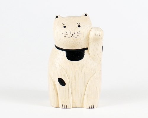 Wooden Animal - Lucky Cat