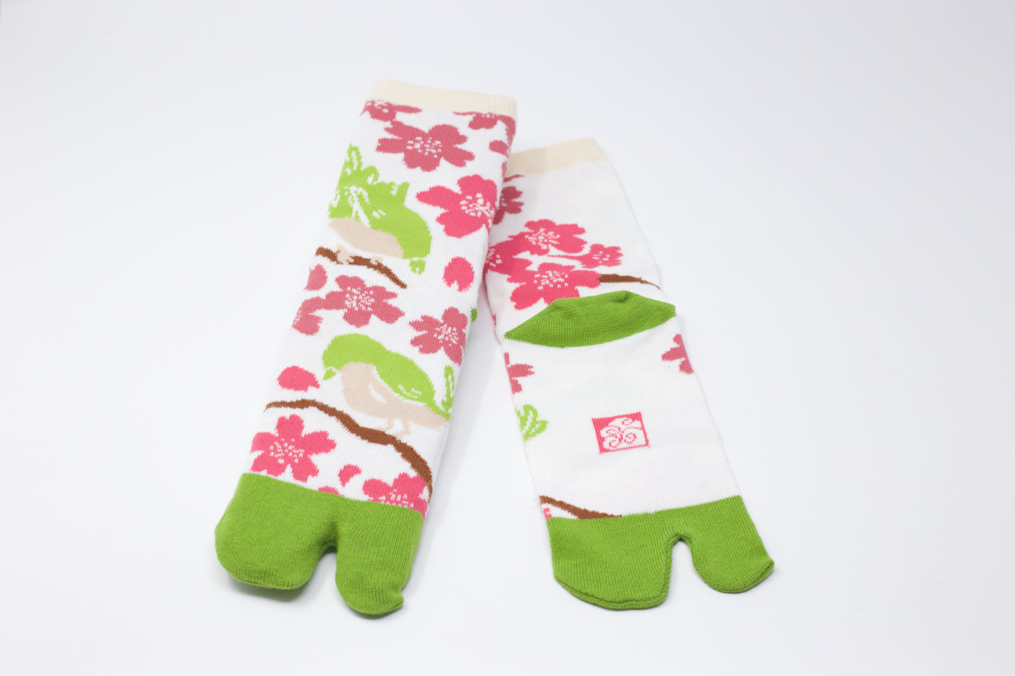 Sakura Bird Tabi Socks Ladies