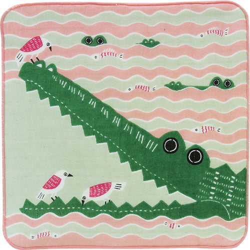 Hand Towel - Crocodile Pink