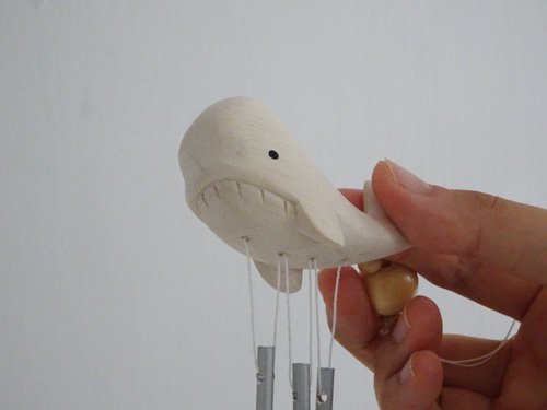 Wooden Animal Wind Chime - Whale