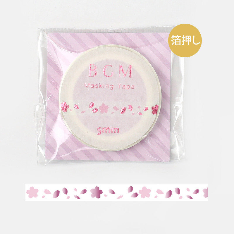 Foil stamping Sakura Washi Tape - 5mm