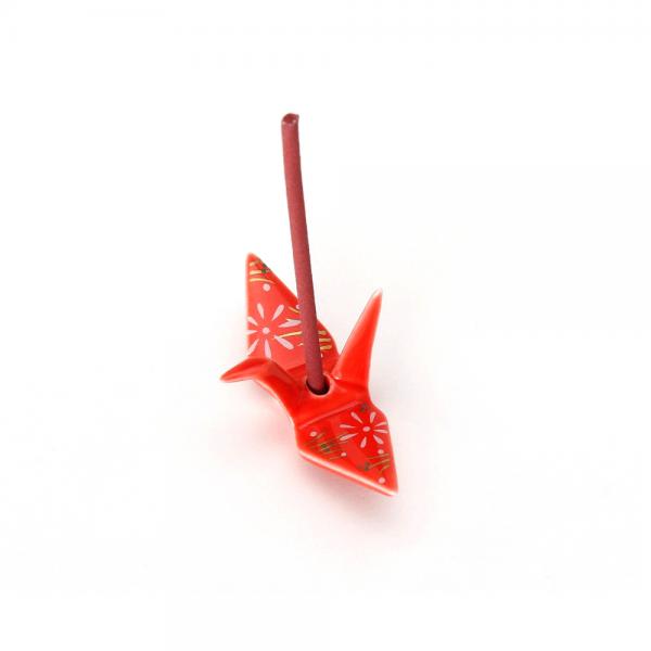 Incense Holder - Crane Red