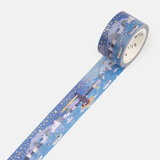Foil stamping Lighthouse Washi Tape - 20mm