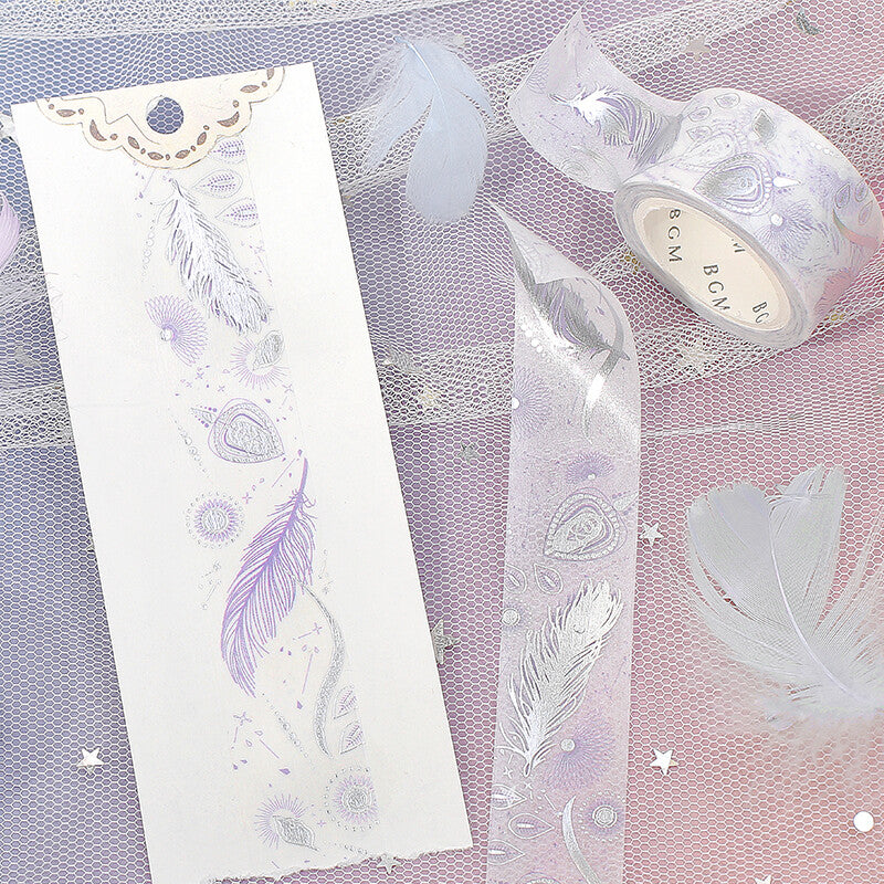 Foil stamping Feather Washi Tape - 20mm