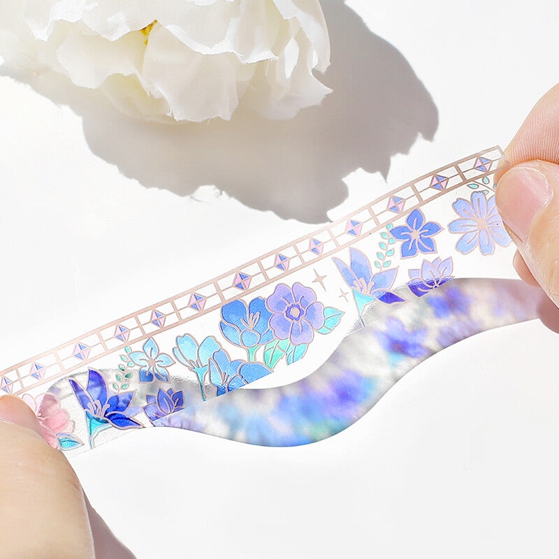 Washi Tape 20mm - Clear Stained Glass Flower